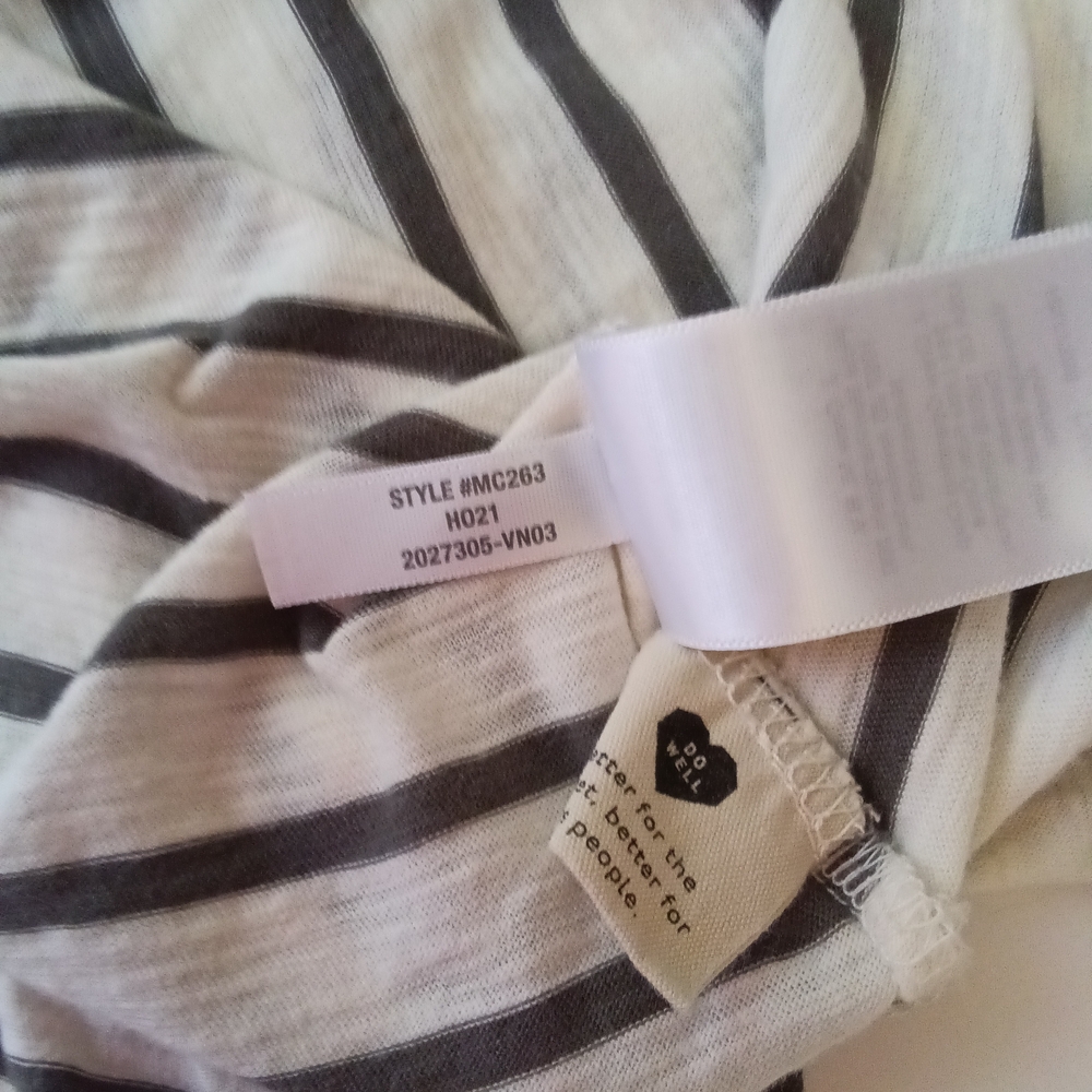 Madewell Whisper Turtleneck Size XXS Esme Stripe - Picture 9 of 9
